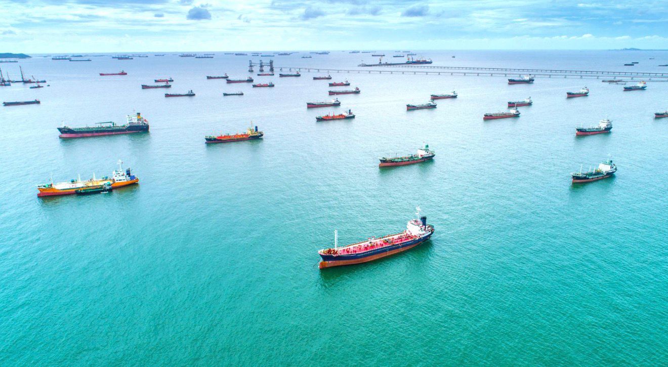 SMS fleet vessels at anchorage